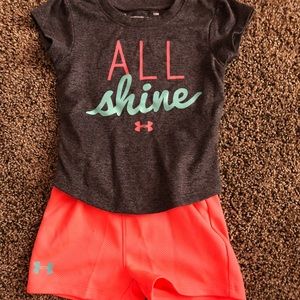 Under Armour shorts outfit.